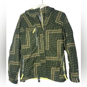 686 Geometric Print Women's Ski/Snowboarding Jacket Outdoor Snow Sport Sz XS
